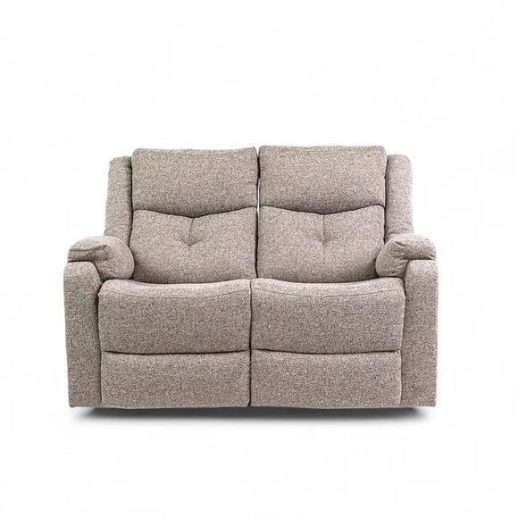Chloe Natural Fabric 2 Seater Recliner Sofa
