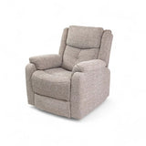 Chloe Natural Fabric Recliner Armchair