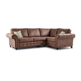 Oakland Faux Leather Corner Sofa (LH/RH) | LH/RH Corner Sofa | Sestra Living