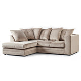 Rockford Plush Velvet Corner Sofa (LH/RH) | LH/RH Corner Sofa | Sestra Living