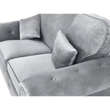 Oakland Plush Velvet 3 Seater Sofa